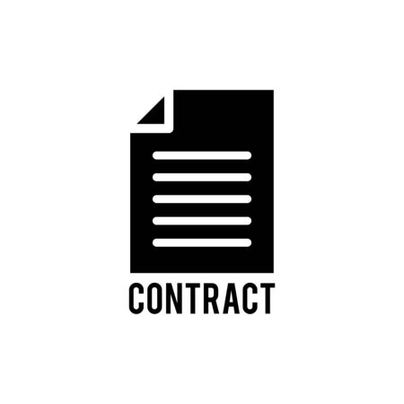 Contract paper iconのイラスト素材