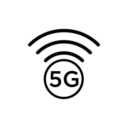 5 G signal iconのイラスト素材