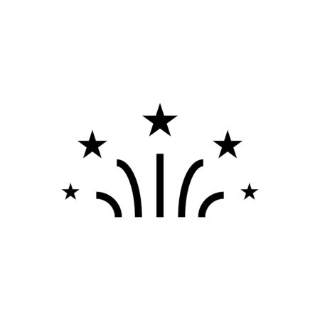 Sparkle icon flat vector template design trendyのイラスト素材