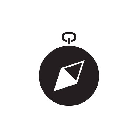 Compass nautical icon flat vector template design trendyのイラスト素材
