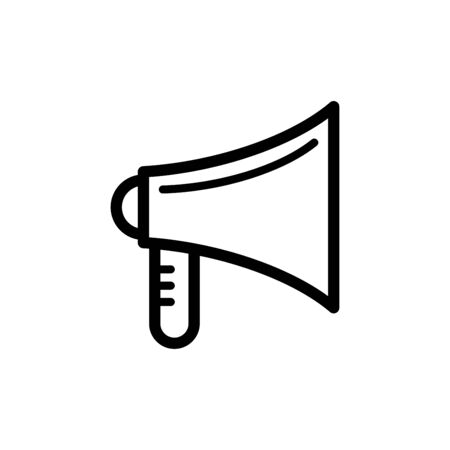 Megaphone icon flat vector template design trendyのイラスト素材