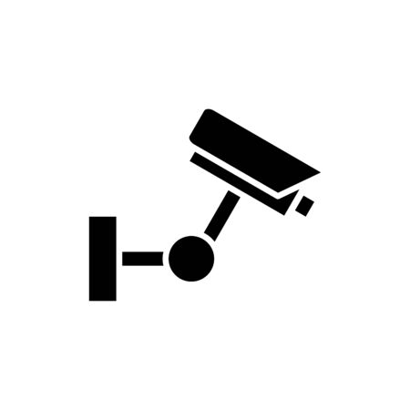 Surveillance camera icon flat vector template design trendyのイラスト素材
