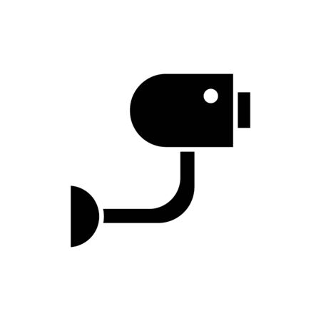 Surveillance camera icon flat vector template design trendyのイラスト素材