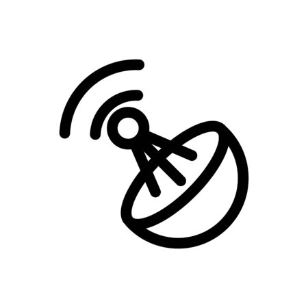 Satellite icon flat vector template design trendyのイラスト素材