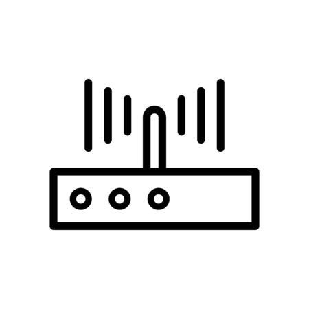 Router icon flat vector template design trendyのイラスト素材