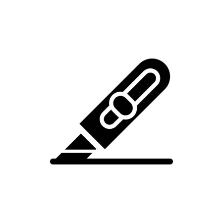 Cutter icon flat vector template design trendyのイラスト素材