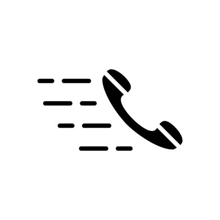 Telephone icon flat vector template design trendyのイラスト素材