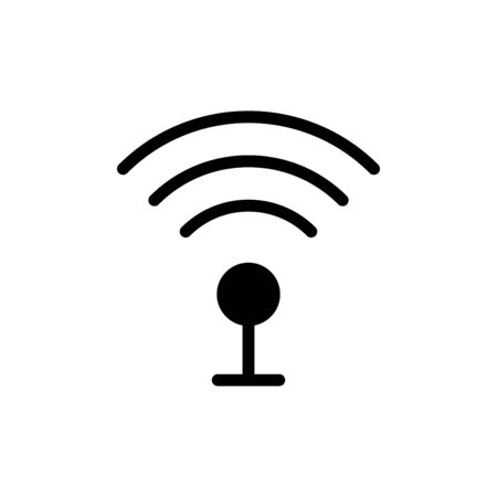 Signal icon flat vector template design trendyのイラスト素材