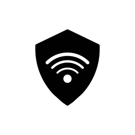 Shield icon flat vector template design trendyのイラスト素材