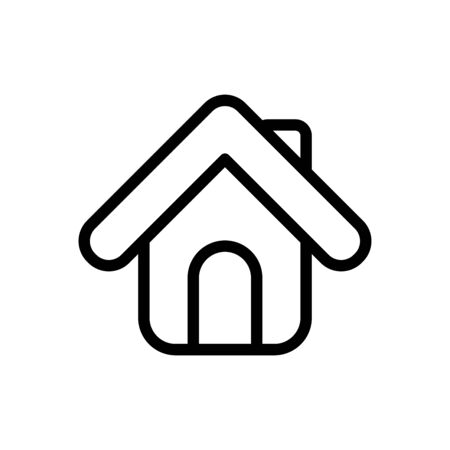 Home icon flat vector template design trendyのイラスト素材