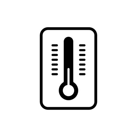 Thermometer icon flat vector template design trendyのイラスト素材