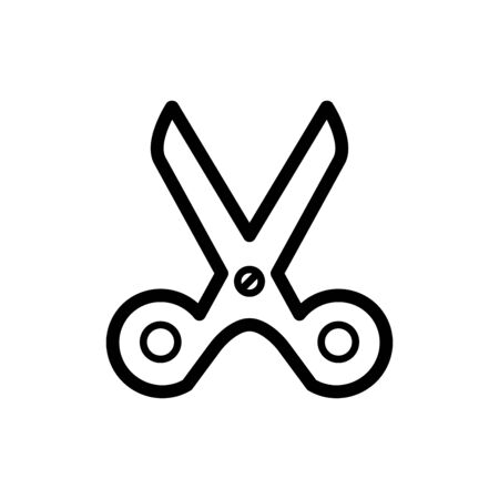 Scissors icon flat vector template design trendyのイラスト素材