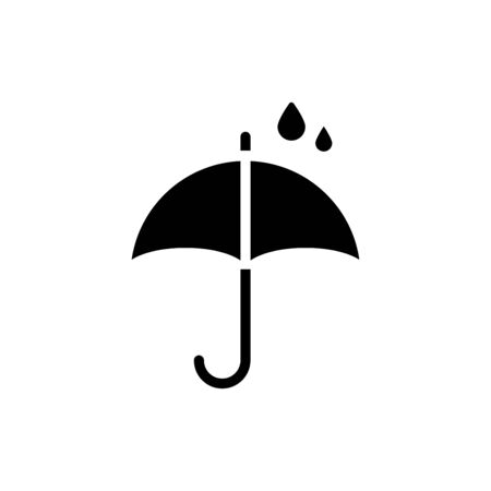 Umbrella icon flat vector template design trendyのイラスト素材