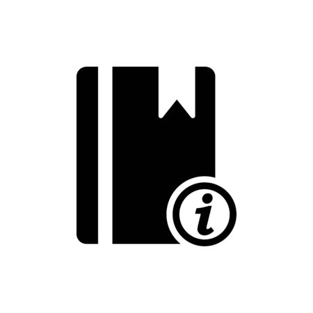 Book icon flat vector template design trendyのイラスト素材
