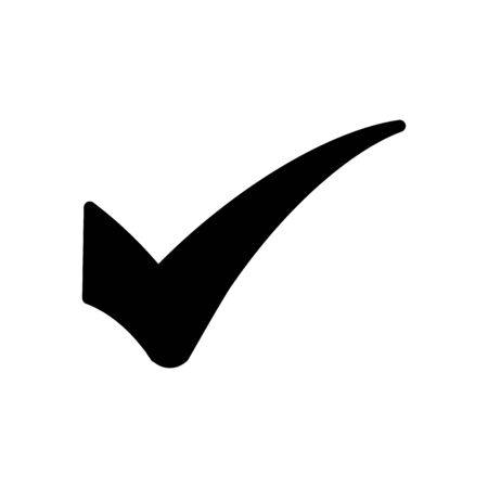 Check mark icon flat vector template design trendyのイラスト素材