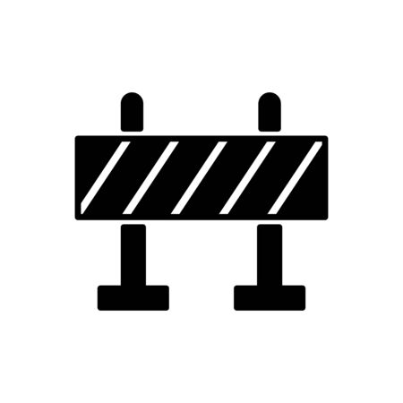 Road block icon flat vector template design trendyのイラスト素材