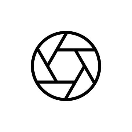 Camera icon flat vector template design trendyのイラスト素材