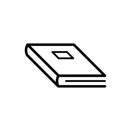 Book icon flat vector template design trendyのイラスト素材