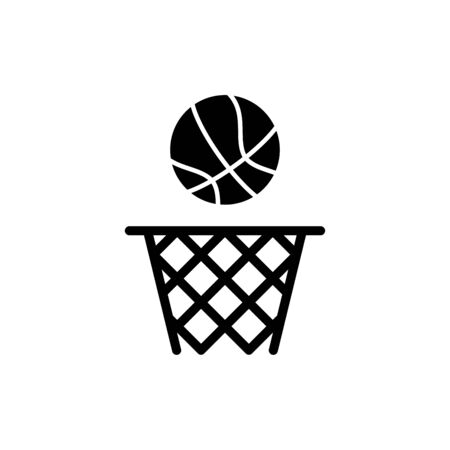 Basketball icon flat vector template design trendyのイラスト素材