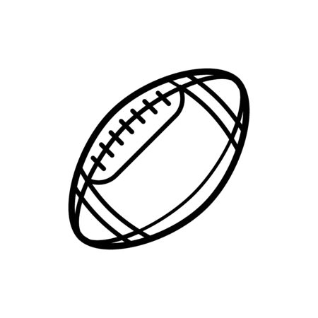 American football icon flat vector template design trendyのイラスト素材