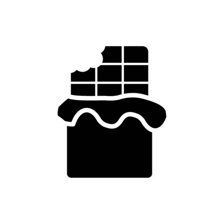 Chocolate icon flat vector template design trendyのイラスト素材