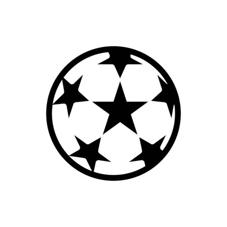 Soccer ball icon flat vector template design trendyのイラスト素材