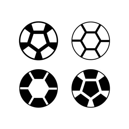 Soccer ball icon flat vector template design trendyのイラスト素材