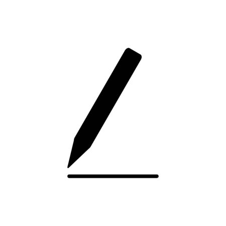 Pencil icon flat vector template design trendyのイラスト素材