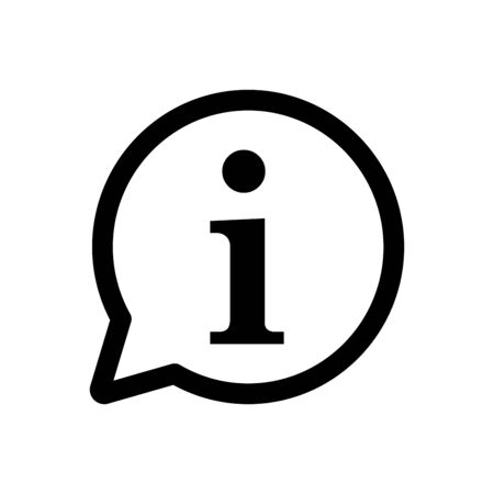 Bubble speech icon flat vector template design trendyのイラスト素材