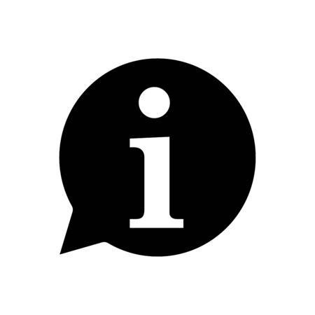 Bubble speech icon flat vector template design trendyのイラスト素材