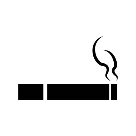 Cigarette icon flat vector template design trendyのイラスト素材