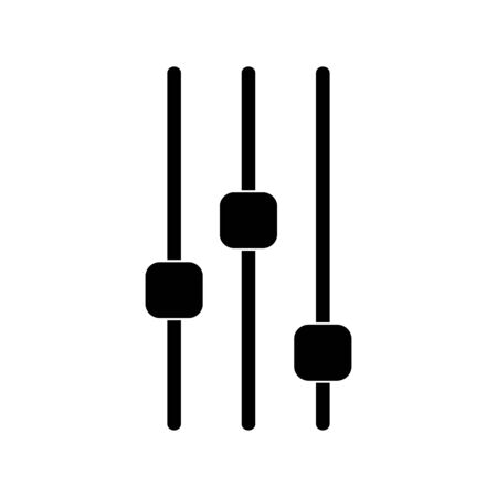 Audio Mixer icon flat vector template design trendyのイラスト素材