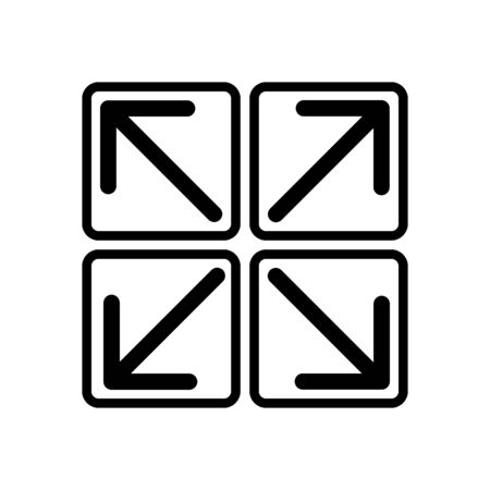 Arrow icon flat vector template design trendyのイラスト素材
