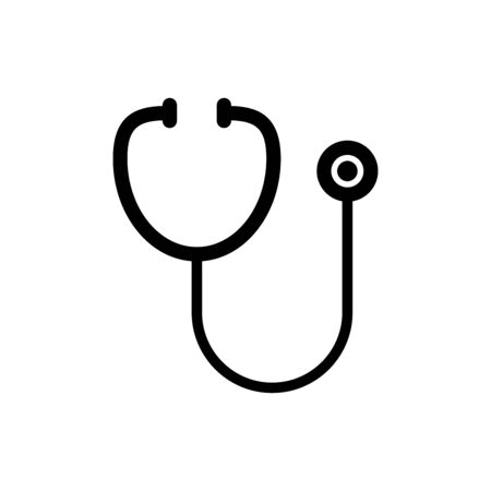 Stethoscope icon flat vector template design trendyのイラスト素材