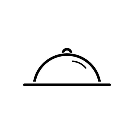 Cloche dome icon flat vector template design trendyのイラスト素材