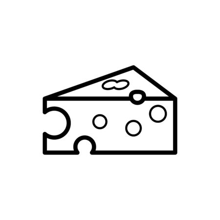 Cheese icon vector illustration template design trendyのイラスト素材