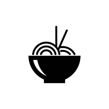 Noodle icon vector illustration template design trendyのイラスト素材