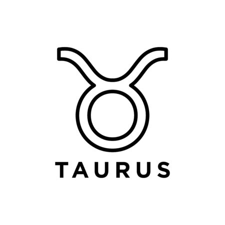 Taurus icon flat vector template design trendyのイラスト素材