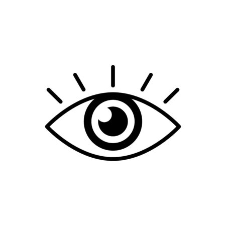 Eye icon vector illustration template design trendyのイラスト素材