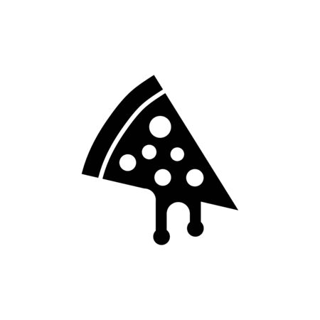 Pizza icon vector illustration template design trendyのイラスト素材