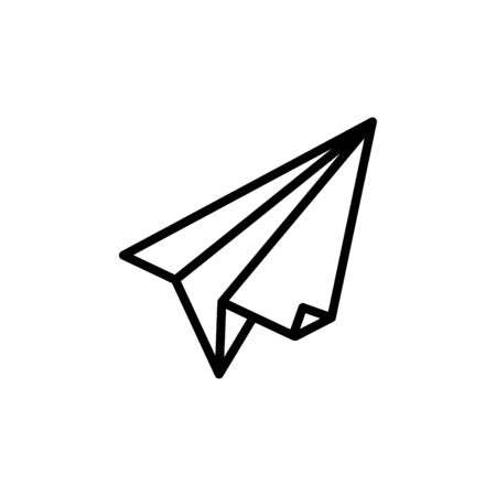 Paper plane icon vector illustration template design trendyのイラスト素材