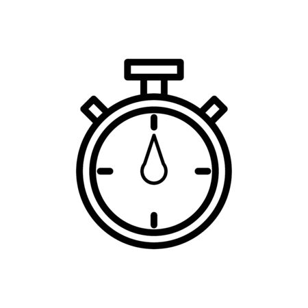 Stopwatch icon flat vector template design trendyのイラスト素材
