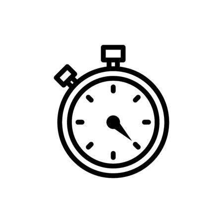 Stopwatch icon flat vector template design trendyのイラスト素材