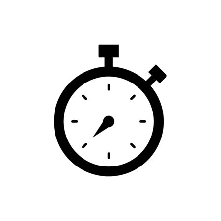 Stopwatch icon flat vector template design trendyのイラスト素材