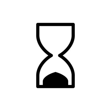 Sand glass icon flat vector template design trendyのイラスト素材