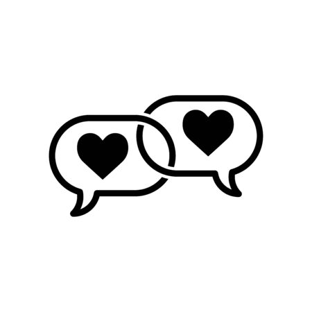 Bubble speech icon flat vector template design trendyのイラスト素材