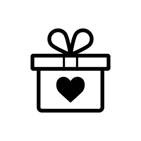 Gift box icon vector illustration template design trendyのイラスト素材