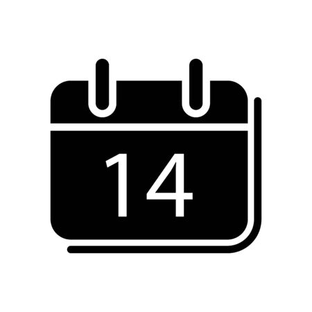 Calendar icon flat vector template design trendyのイラスト素材