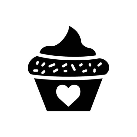 Cupcake icon flat vector template design trendyのイラスト素材