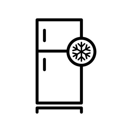 Refrigerator icon flat vector template design trendyのイラスト素材